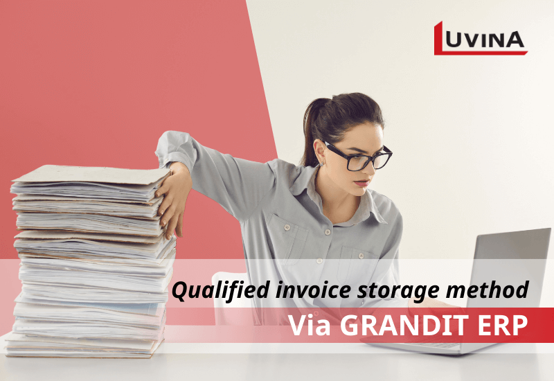 Support Japanese customers with qualified invoice storage methods via GRANDIT - ERP